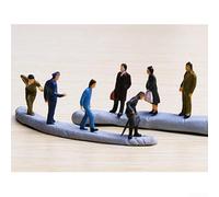 Mixed Collection of 24 Scale 1 87 People Figures for Railways and Scenes