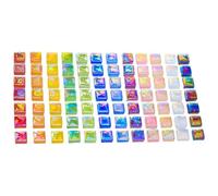 Mixed Color Glass Shards - 1100 Piece Mosaic Supply Kit, Irregular Art Craft Fragments, Decorative Tiling Stones, Creative Hobbyist Material, Home Interior Accents, Vibrant Polished DIY Set