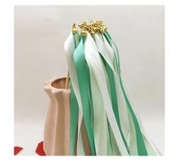 Mixed Color Ribbon Sticks, Multicolor Silk Ribbon Wands 10/30/50 pcs Party Decorations Rhythmic Dance(Colour H,10pcs)