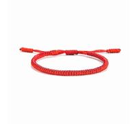 Mixed Color Tibetan String Bracelet Handmade Braided Knot Buddhist Kabbalah Protection Bracelets for Women Men Lucky Jewelry Gifts, M, Zinc, no gemstone