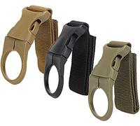 Mixed Color Webbing Strap Clip Drink Water Bottle Holder Belt Hanger Tool Set of 3