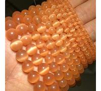 Mixed Colors Cat's Eye Opal Natural Stone 4/6/8/10/12MM Spacer Glass Loose Beads for Jewelry Making DIY Bracelets Findings-Champagne-4.0mm 95pcs