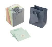 Mixed Colour Assorted Drawstring Card Tag Small Gift Bags 20 & 100 Pack Gift Packaging Miscellaneous Item Jewellery Storage (Pack of 20)