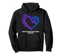 Mixed Connective Tissue Disease Awareness Heart MCTD Warrior Pullover Hoodie