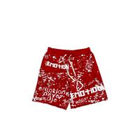 Mixed Emotion Graffiti raw-cut shorts - Red L-XL-XXL