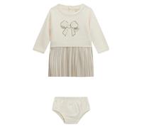 Mixed Fabric Dress - female - Guess - Kids Sets - Beige - 12 M - Kids 12 M