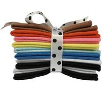 Mixed Felt Sheets Coloured Themes - 10 Sheets Per Pack - Liquorice Allsorts - 11cm x 22cm