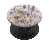 Mixed Flower Wildflower Floral Garden Boho Botanical Art PopSockets Adhesive PopGrip