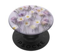 Mixed Flower Wildflower Floral Garden Boho Botanical Art PopSockets Adhesive PopGrip