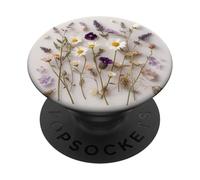 Mixed Flower Wildflower Floral Garden Boho Botanical Art PopSockets Adhesive PopGrip