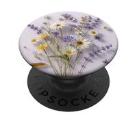 Mixed Flower Wildflower Floral Garden Boho Botanical Art PopSockets Adhesive PopGrip