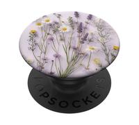Mixed Flower Wildflower Floral Garden Boho Botanical Art PopSockets Adhesive PopGrip