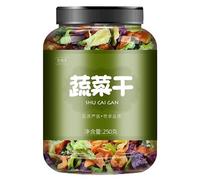 Mixed Freeze-dried Vegetable Jerky, Various Freeze-dried Vegetable Chips 250g/Can, Broccoli,Cauliflower,Spinach,Potatoes,Cucumber,Corn,Radish,Vegan,Salad Noodle Side Dishes (Mixed vegetable jerky)