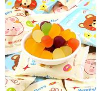 Mixed fruit-flavored gummies, gummies, casual happy candies, snack spree, ready to eat (1000g)