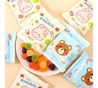 Mixed fruit-flavored gummies, gummies, casual happy candies, snack spree, ready to eat (500g)