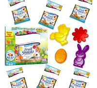 Mixed Fruit Flavour Fruit Snacks Easter Pouches 14g - Made With Real Fruit, Great Egg Stuffer (40 x Pouches)