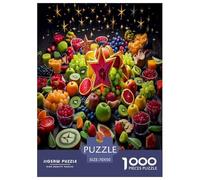Mixed Fruits Art Jigsaw Puzzles 1000 Piece Food for Adults Fun Education Game Home Decoration Toy Intellectual Game Stress Relief Relaxation And Intelligence 70x50cm/1000pcs
