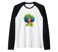 Mixed Girl Magic - Biracial Women Empowerment Raglan Baseball Tee