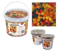Mixed Gum Sweets Tub 1kg - Wine Gums, Liquorice, Fruit Salad, Football Gums & Poor Bens - Classic Pick & Mix Sweet Gift Box
