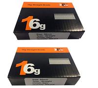 Mixed Handy Packs - Quantity 1000 Brad/Nails16 Gauge STRAIGT for Paslode, Dewalt (38mm + 50mm Straight 16 Gauge)