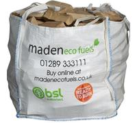 Mixed Hardwood Firewood Dumpy Bag - Kiln Dried Logs (Ash/Oak/Birch), Ready to Burn Certified, Low Moisture <20%, Long Burn, Ideal for Log Burners, Stoves & Fire Pits - BSL Authorised
