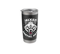 Mixed Martial Arts Wolf Fighter Stainless Steel Insulated Tumbler