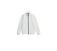 Mixed Material Bomber Salsa Jeans Blanc M