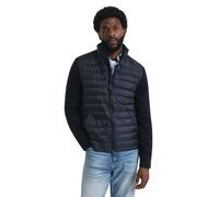 Mixed Media Jacket with Quilted Channels - male - Gant - Winter Jackets - Blue - 2XL - Jackets 2XL