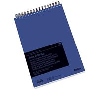Mixed Media Pad A4, 30 Sheets 300gsm White, Spiral Bound Sketchbook | 210 x 297 mm, watercolour acrylic pastel pencil and charcoal, lies flat, tear-off sheets, made in Germany