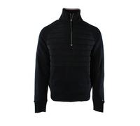 Mixed Media Zip-Through Sweatshirt, male, Tommy Hilfiger, Zip-throughs, Blue, 2XL, Sweatshirts & Hoodies 2XL