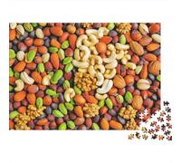 Mixed Nuts Colour 1000 Piece Jigsaw Puzzle Paper for Adults Nut Variety Puzzle Game for Family Relaxation Home Decor Gift 38x26cm/1000pcs