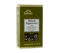 Mixed Peppercorns 20g by Suma Wholefoods. Price is for a pack of 6