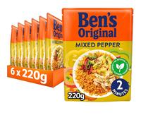 (Mixed Peppers) BEN'S ORIGINAL Savoury Chicken Microwave Rice, Bulk Multipack 6 x 220g