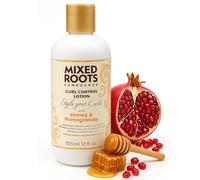 Mixed Roots Curl Control Lotion Honey & Pomegranate - Lightweight Leave-In Styling Lotion with Jojoba, Wheat & Silk Proteins - Defines, Detangles & Hydrates Curls - Paraben-Free, 355 ml