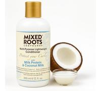 Mixed Roots Multi-Purpose Conditioner Milk Protein Coconut 355ml - Daily & Leave-In Use, Lightweight Formula, Hydrates, Detangles & Strengthens Without Buildup