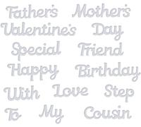 Mixed Sentiments Cutting Dies for Card Making，Cutting Dies Cut Stencils for DIY Scrapbooking Photo Album Decorative Embossing Paper Dies for Card Making Templated