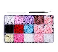 Mixed Shape Bowknot Nails Art 3D Bow Flatback Pearl Beads Nails Art Decorations For Nails