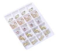 Mixed Shape Nails Charm 3D Nails Rhinestones Sparkling Bows Nails Charm Crystal Nails Art Decorations Nails Supplies