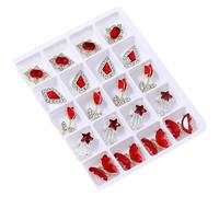 Mixed Shape Nails Charm 3D Nails Rhinestones Sparkling Bows Nails Charm Crystal Nails Art Decorations Nails Supplies