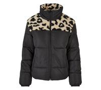 Mixed sherpa jacket for women Urban Classics AOP Sherpa Noir L
