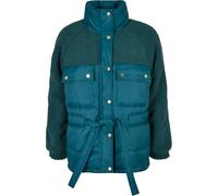 Mixed sherpa jacket for women Urban Classics Blue XL