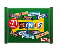 Mixed Snickers, Mars, Twix und weitere Mini Schokoriegel | Großpackung Schokolade | Party Mix | 71 Riegel | 1 x 1,4kg