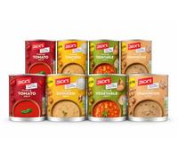 Mixed Soup Variety Pack 24 x 400g - Mushroom Soup, Tomato Soup, Chicken Soup & Vegetable Soup Tinned Ready Meals Multipack, Convenient Pantry Staple, Long Shelf Life Grocery Bundle