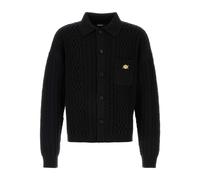 Mixed-Stitch Wool Knit Jumper - male - Versace - Cardigans - Black - XL - Knitwear XL