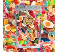 Mixed Sweets 800g Pick N Mix Gift Bag - Assorted Sweets Hamper - Halal Sweet Mix Fizzy Sour Jelly & Foam Candy - Great British Heritage Confectionery for Birthdays, Christmas & Celebrations- HOLBON
