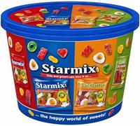 Mixed Sweets Sharing Tub 600g - Starmix Tangfastics Supermix | Haribo Sweets Sharing Tub 600g Treat Size Bags, Variety Pack, For Kids & Adults, Party Sharing, Resealable Tub