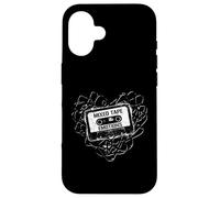 Mixed Tape Emotions Music Lover Nostalgia Quote Case for iPhone 16