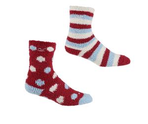 Mixed unisex UK 10-12 Regatta Kids’ 2 Pack Cosy Sock, Size: UK 10-12