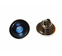 Mixed Up Dolly Vinyl Record Chrome Cufflinks - Blue Label