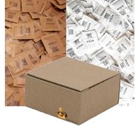 Mixed White and Brown Demerara Cane Sugar Sachets Individually Wrapped Pure Granulated (500 sachets)